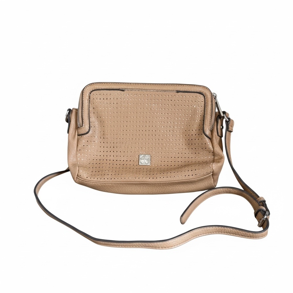 Naturalizer Tan Perforated Crossbody Bag